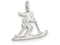 FJC Finejewelers Sterling Silver Skier Pendant Necklace - Chain Included