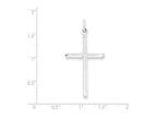 FJC Finejewelers Sterling Silver Cross Pendant Necklace - Chain Included