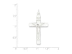 FJC Finejewelers Sterling Silver Satin Inri Crucifix Pendant Necklace - Chain Included