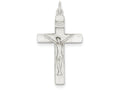 FJC Finejewelers Sterling Silver Satin Inri Crucifix Pendant Necklace - Chain Included