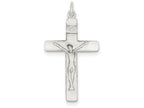 FJC Finejewelers Sterling Silver Satin Inri Crucifix Pendant Necklace - Chain Included