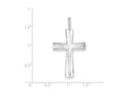 FJC Finejewelers Sterling Silver Cross Pendant Necklace - Chain Included