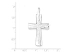 FJC Finejewelers Sterling Silver Cross Pendant Necklace - Chain Included