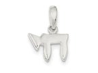 FJC Finejewelers Sterling Silver Chai (life) Pendant Necklace - Chain Included