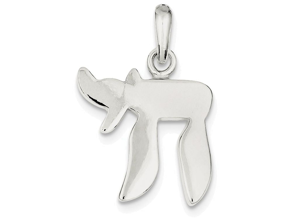 FJC Finejewelers Sterling Silver Chai (life) Pendant Necklace - Chain Included
