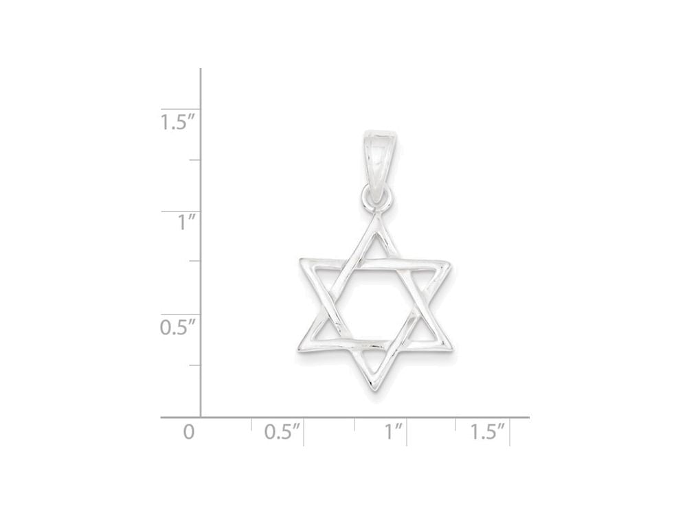 FJC Finejewelers Sterling Silver Star Of David Charm