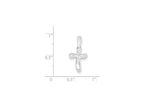FJC Finejewelers Sterling Silver Tiny Freeform Cross Charm