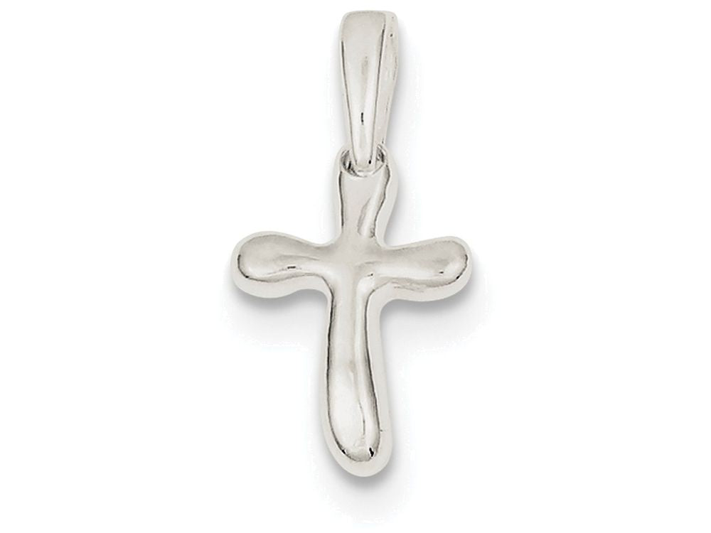 FJC Finejewelers Sterling Silver Tiny Freeform Cross Charm