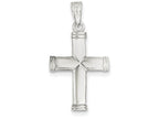 FJC Finejewelers Sterling Silver Reversible Cross Pendant Necklace - Chain Included