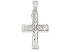 FJC Finejewelers Sterling Silver Reversible Cross Pendant Necklace - Chain Included