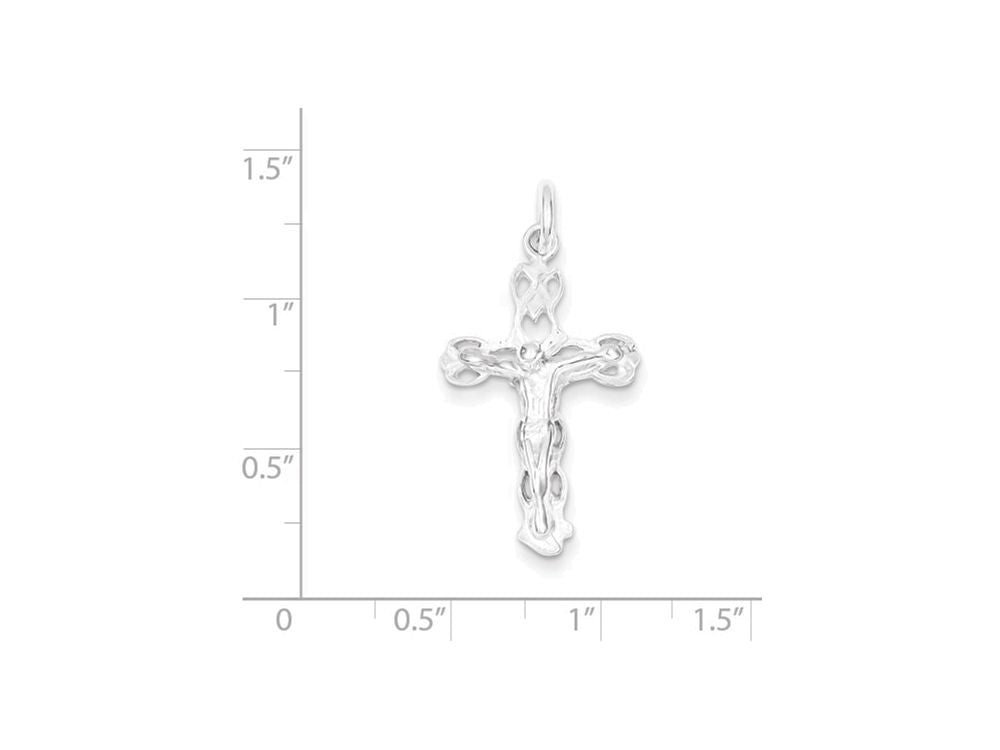 FJC Finejewelers Sterling Silver Crucifix Charm