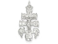 FJC Finejewelers Sterling Silver Cara Vaca Crucifix Pendant Necklace - Chain Included