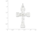 FJC Finejewelers Sterling Silver Latin Crucifix Pendant Necklace - Chain Included