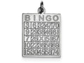 FJC Finejewelers Sterling Silver Bingo Card Pendant Necklace - Chain Included