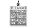 FJC Finejewelers Sterling Silver Bingo Card Pendant Necklace - Chain Included