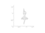 FJC Finejewelers Sterling Silver Ballerina Charm