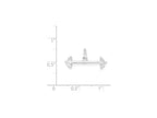 FJC Finejewelers Sterling Silver Barbell Charm
