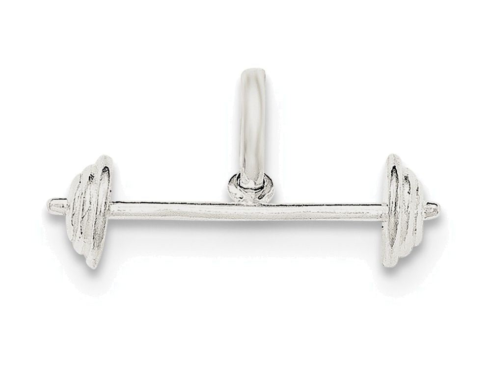 FJC Finejewelers Sterling Silver Barbell Charm