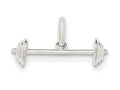 FJC Finejewelers Sterling Silver Barbell Charm