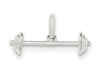 FJC Finejewelers Sterling Silver Barbell Charm