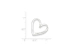 FJC Finejewelers Sterling Silver Heart Slide
