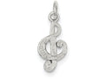 FJC Finejewelers Sterling Silver Treble Clef Charm