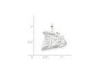 FJC Finejewelers Sterling Silver Books With Quill Charm