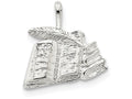 FJC Finejewelers Sterling Silver Books With Quill Charm