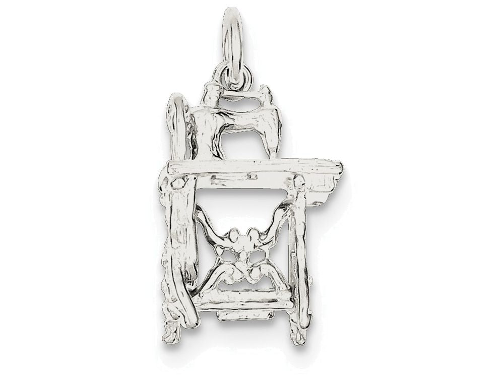 FJC Finejewelers Sterling Silver Sewing Machine 3D Charm