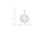 FJC Finejewelers Sterling Silver Sunflower Pendant Necklace - Chain Included
