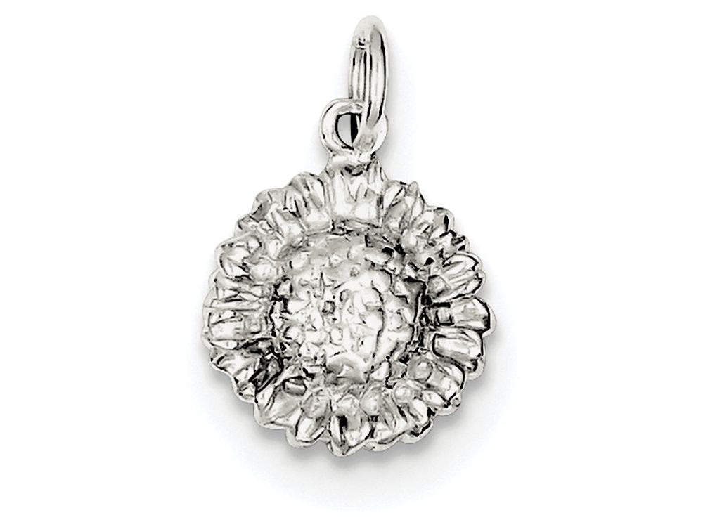 FJC Finejewelers Sterling Silver Sunflower Charm