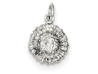 FJC Finejewelers Sterling Silver Sunflower Charm