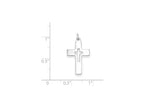 FJC Finejewelers Sterling Silver Cut-out Cross Charm
