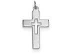 FJC Finejewelers Sterling Silver Cut-out Cross Charm