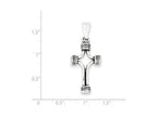 FJC Finejewelers Sterling Silver Antiqued Cross Pendant Necklace - Chain Included