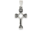 FJC Finejewelers Sterling Silver Antiqued Cross Pendant Necklace - Chain Included