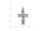 FJC Finejewelers Sterling Silver Antiqued Celtic Cross Pendant Necklace - Chain Included