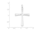 FJC Finejewelers Sterling Silver Cross Pendant Necklace - Chain Included