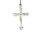 FJC Finejewelers Sterling Silver Cubic Zirconia Cross Pendant Necklace - Chain Included