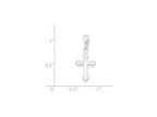 FJC Finejewelers Sterling Silver Budded Cross Charm