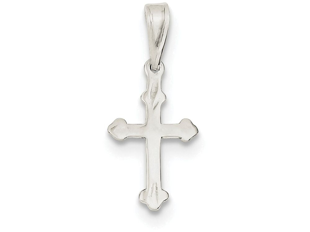 FJC Finejewelers Sterling Silver Budded Cross Charm