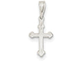 FJC Finejewelers Sterling Silver Budded Cross Charm