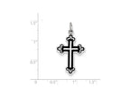 FJC Finejewelers Sterling Silver Enameled Cross Pendant Necklace - Chain Included