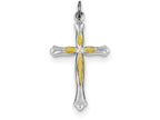 FJC Finejewelers Sterling Silver And Cross Pendant Necklace - Chain Included