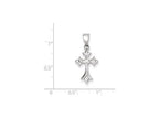 FJC Finejewelers Sterling Silver Cubic Zirconia Cross Pendant Necklace - Chain Included
