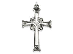 FJC Finejewelers Sterling Silver Antiqued Cross Pendant Necklace - Chain Included