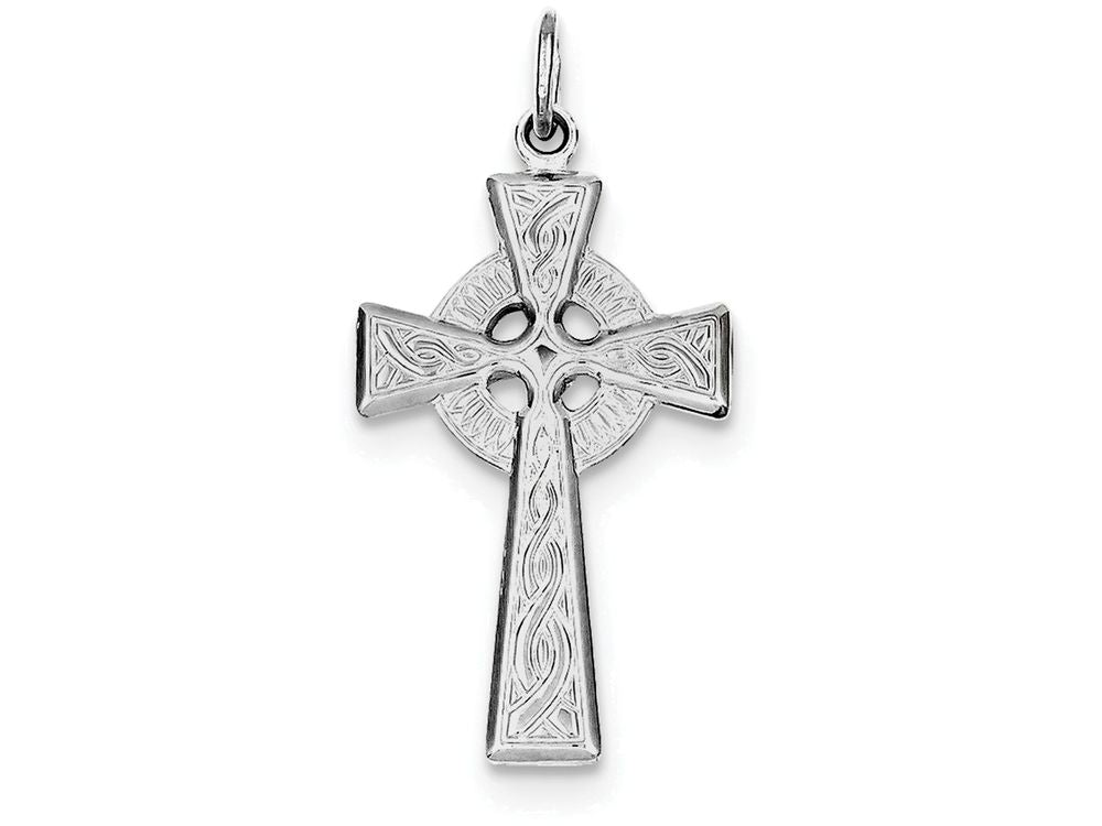 FJC Finejewelers Sterling Silver Celtic Cross Pendant Necklace - Chain Included