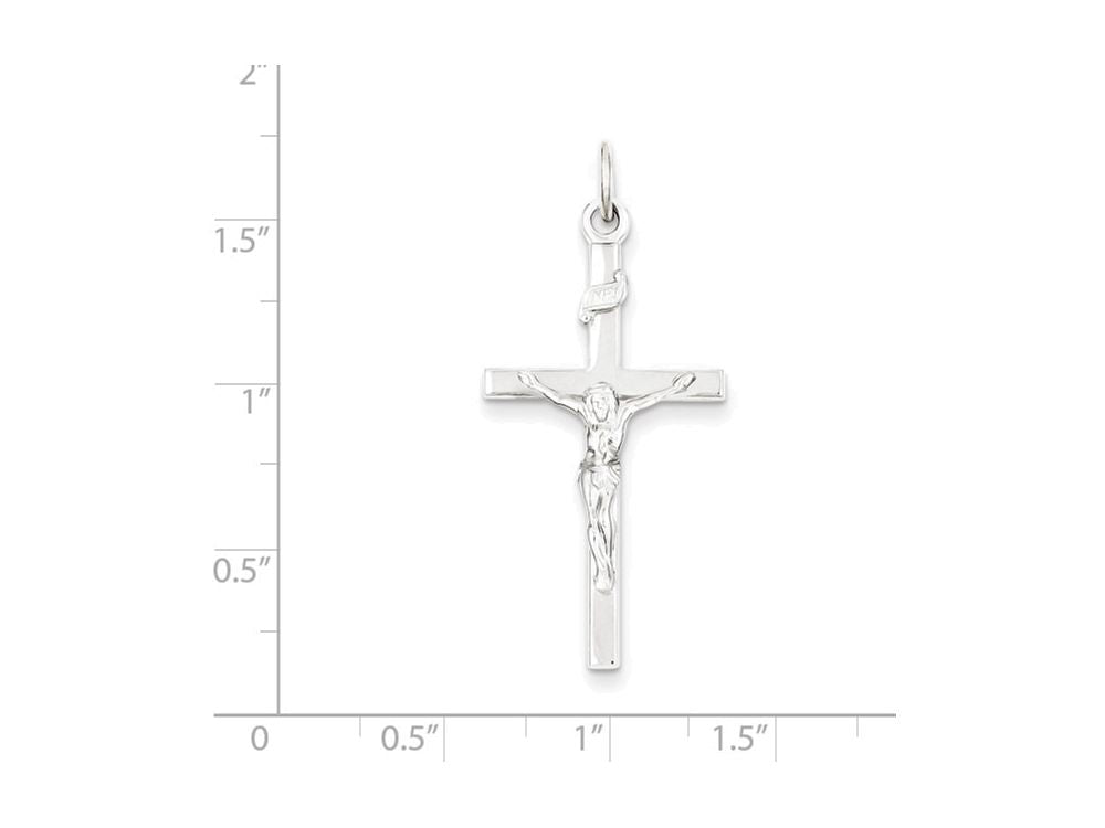 FJC Finejewelers Sterling Silver Inri Crucifix Pendant Necklace - Chain Included