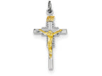 FJC Finejewelers Sterling Silver Inri Crucifix Charm