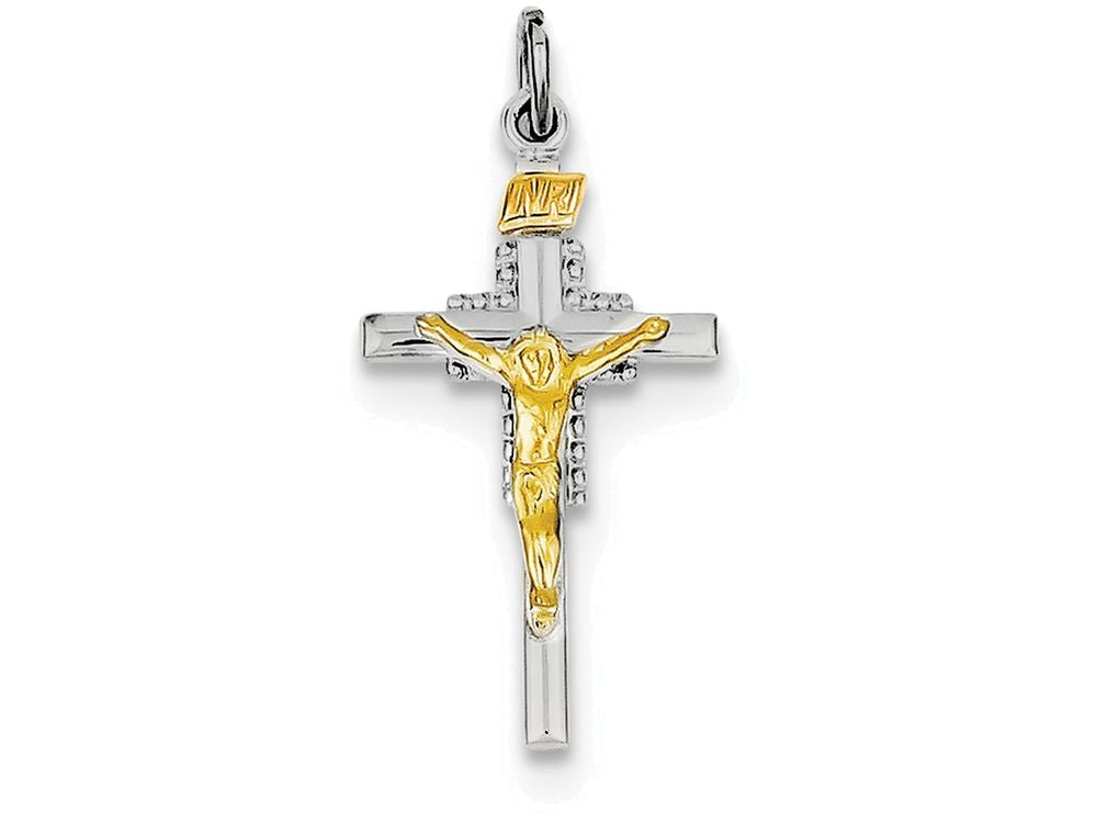 FJC Finejewelers Sterling Silver Inri Crucifix Charm